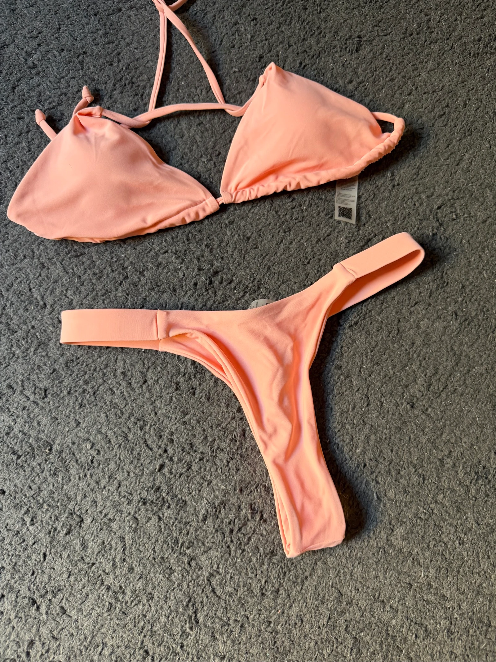 Pink and yellow sequin swimsuit / bikini - Size M – photo 3